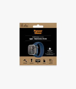 PanzerGlass™ Full Body Apple Watch Series 7 / Series 8 45mm - Şeffaf