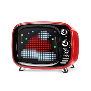 Divoom - Tivoo Pixel Art Smart Hoparlör Bluetooth - Kırmızı