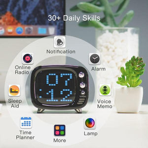 Divoom - Tivoo Pixel Art Smart Hoparlör Bluetooth - Pembe