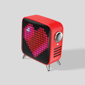 DIVOOM Tivoo Max Pixel Art Bluetooth Speaker Höparlör Kırmızı