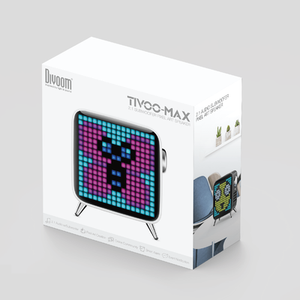 DIVOOM Tivoo Max Pixel Art Bluetooth Speaker Höparlör Beyaz